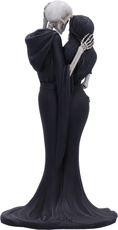 Nemesis Now Eternal Embrace 24cm, Resin, Gothic Wedding Giftware, Skeleton Hug Figurine, Cast in the Finest Resin, Hand-Painted, Black and White