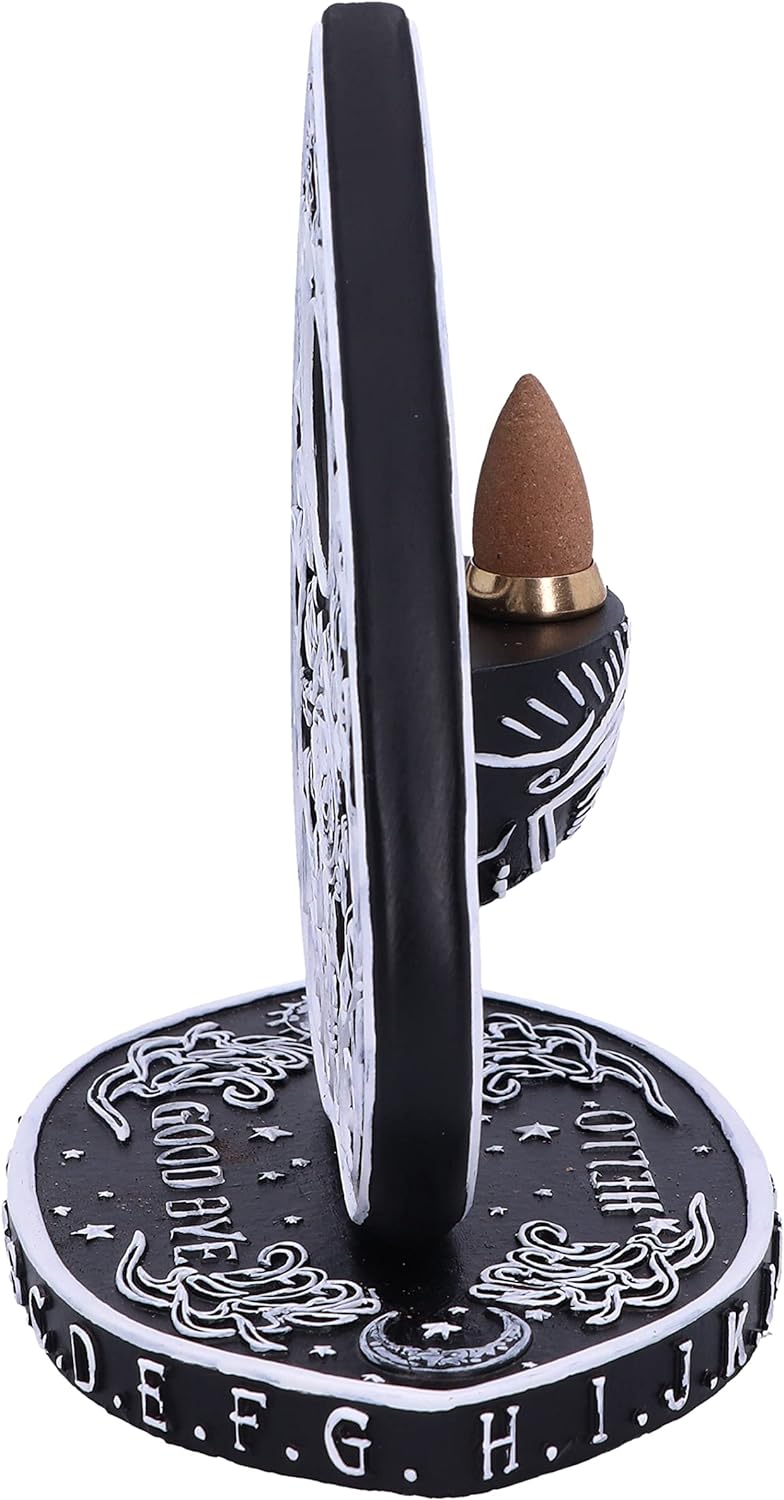 Black And White Spirit Board Planchette Backflow Incense Burner 15Cm