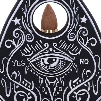 Black And White Spirit Board Planchette Backflow Incense Burner 15Cm