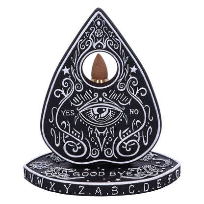 Black And White Spirit Board Planchette Backflow Incense Burner 15Cm