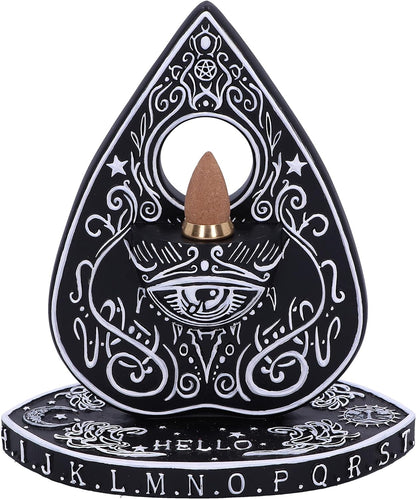 Black And White Spirit Board Planchette Backflow Incense Burner 15Cm