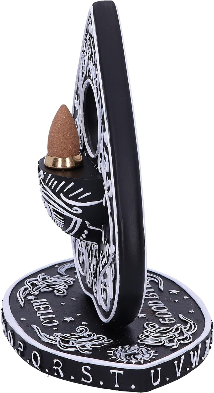 Black And White Spirit Board Planchette Backflow Incense Burner 15Cm