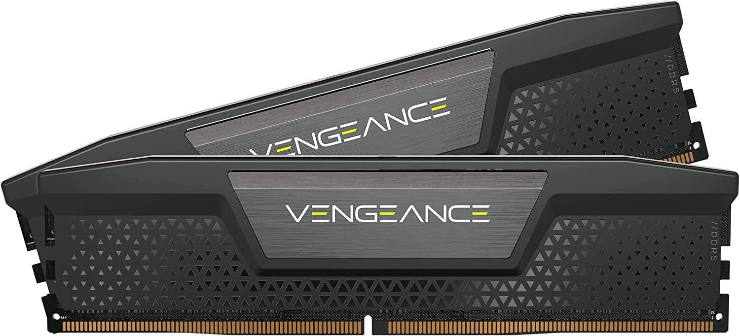 CORSAIR VENGEANCE DDR5 RAM 32GB (2x16GB) 6400MHz CL32 Intel XMP iCUE Compatible Computer Memory - Black (CMK32GX5M2B6400C32) 32GB (2x16GB) Black