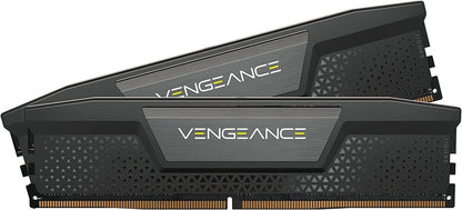 CORSAIR VENGEANCE DDR5 RAM 32GB (2x16GB) 6400MHz CL32 Intel XMP iCUE Compatible Computer Memory - Black (CMK32GX5M2B6400C32) 32GB (2x16GB) Black