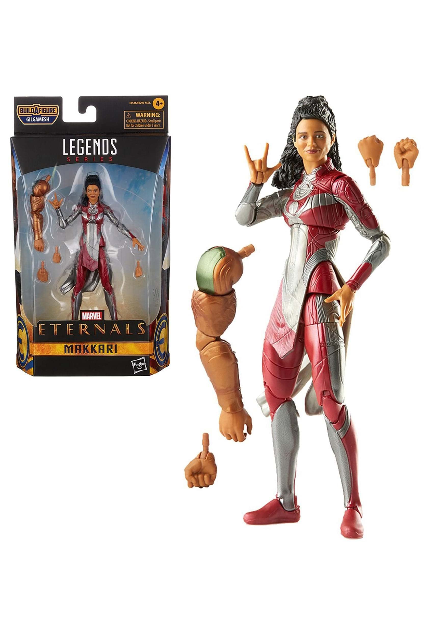 Universo Marvel THE ETERNALS- Build-A-Figure Makkari Eternals Legends 2, Multicolor, único (Hasbro E95265X0