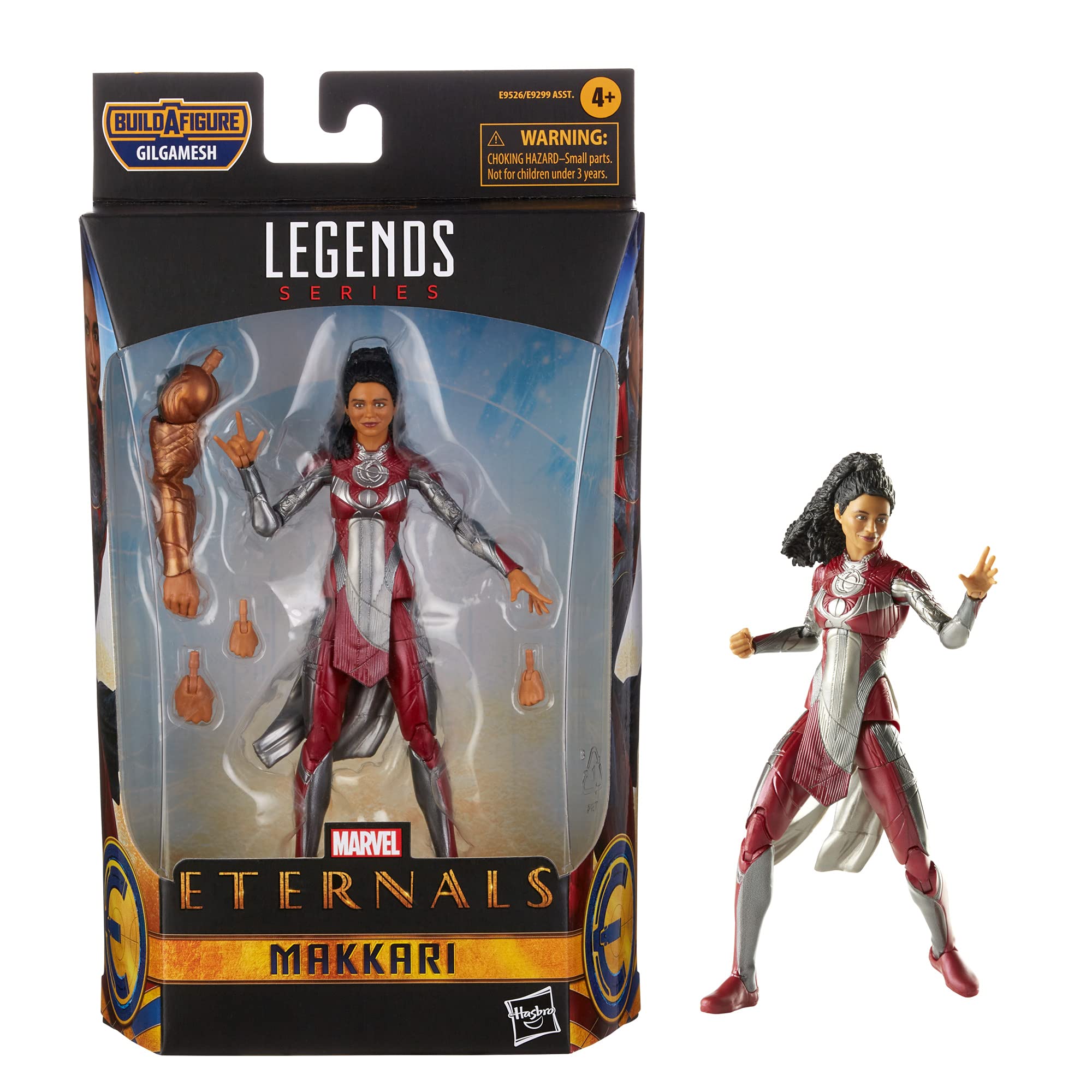 Universo Marvel THE ETERNALS- Build-A-Figure Makkari Eternals Legends 2, Multicolor, único (Hasbro E95265X0