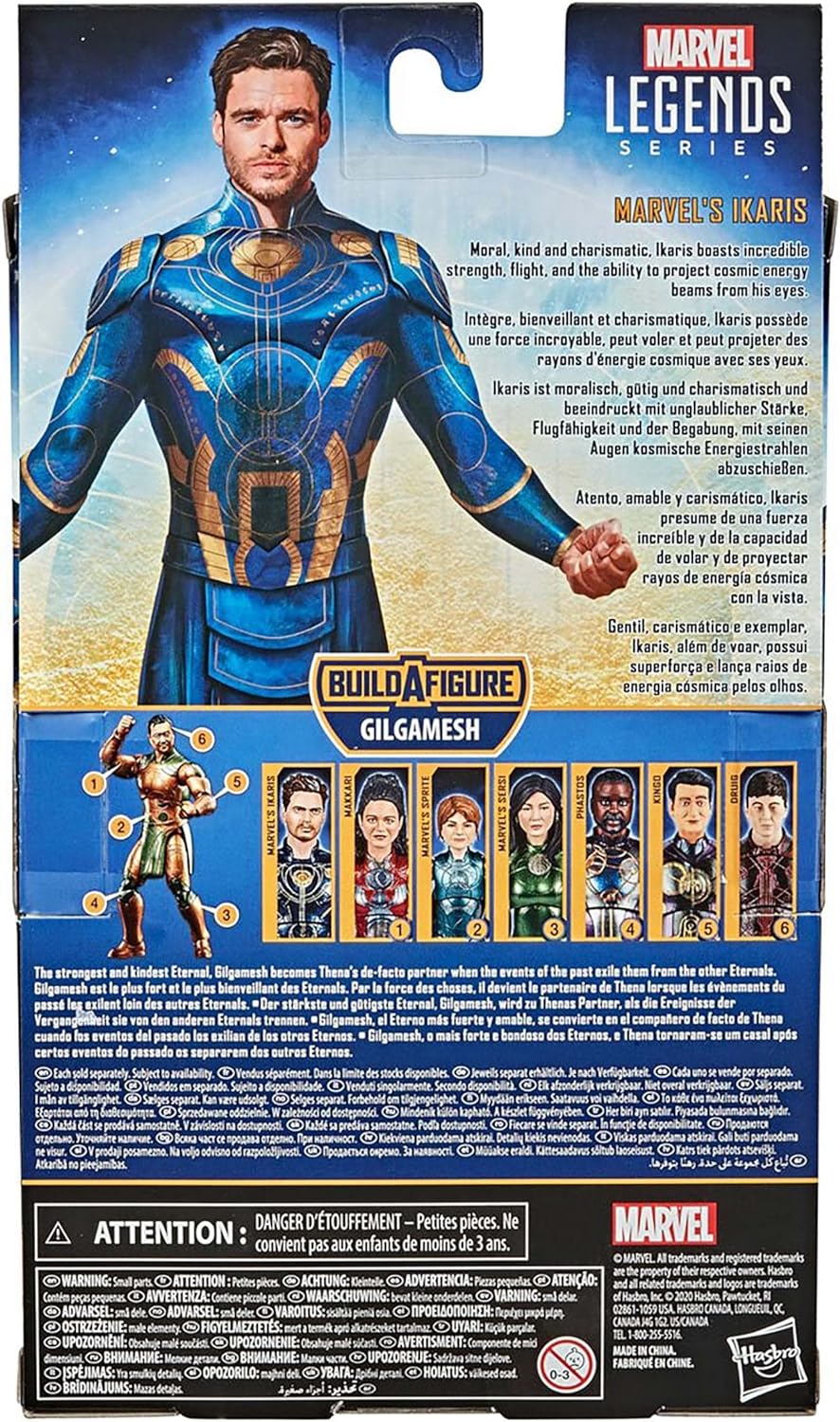 Hasbro Marvel Legends Series The Eternals 15-cm Action Figure Toy Marvel’s Ikaris, Includes 3 Accessories, Ages 4 and Up