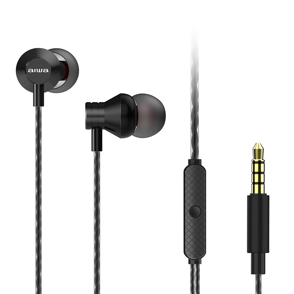 Aiwa ESTM-50BK Ultra Compact Dynamic In-Earphone