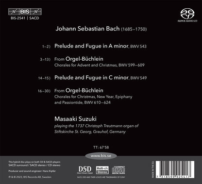 Masaaki Suzuki Plays Bach Organ Works: On the Christoph Treutmann Organ, Stiftskirche St. Georg, Grauhof - Volume 4