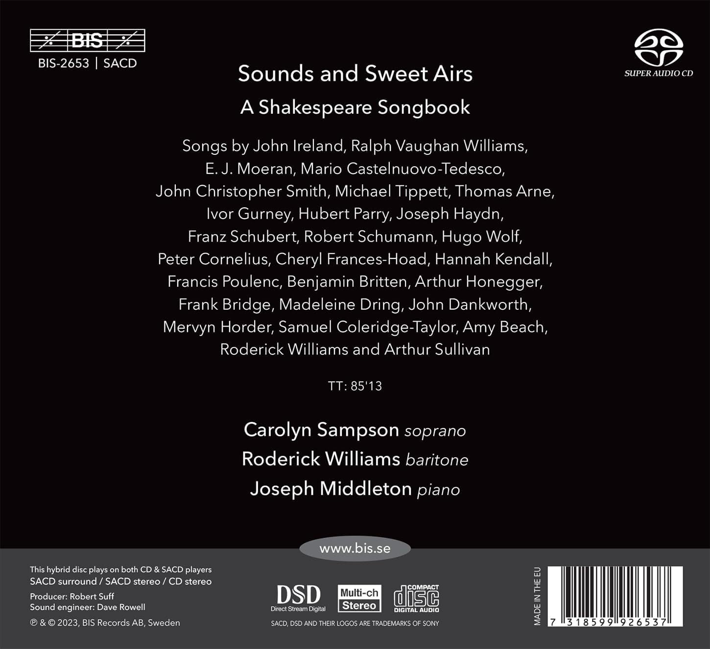 Sounds and Sweet Airs: A Shakespeare Songbook