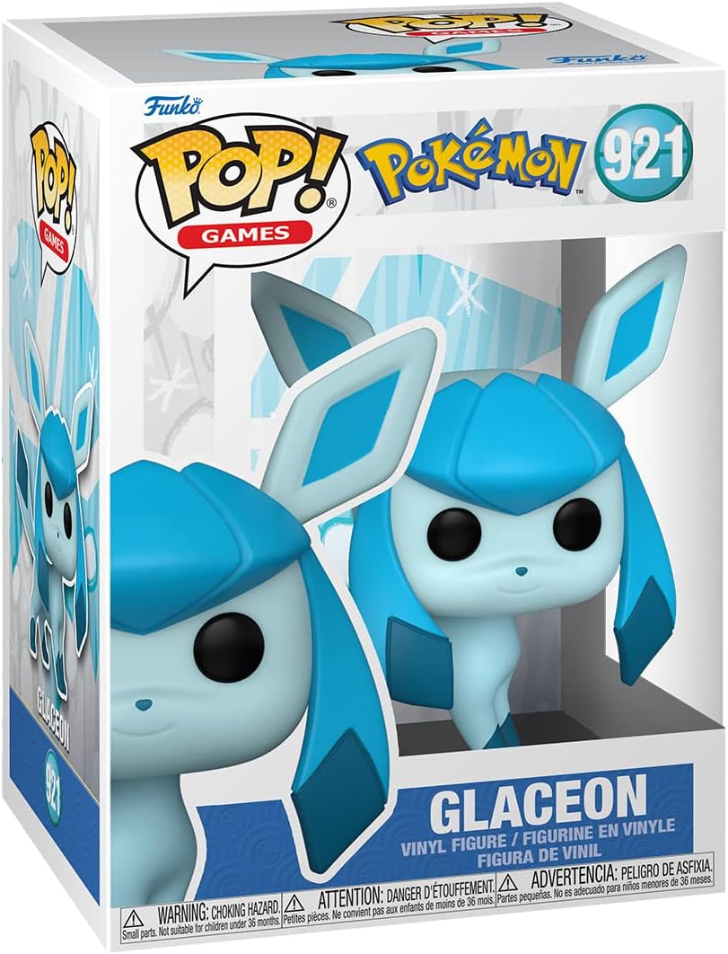 Funko POP! Games: Pokemon - Glaceon - Figuras Miniaturas Coleccionables Para Exhibición - Idea De Regalo - Mercancía Oficial - Juguetes Para Niños Y Adultos - Fans De Video Games 10.5 cm