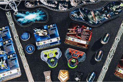 Snap Ships: Tactics Starter Box - The Strategic Miniatures Battle Game You Play with Modular Fully Customizable Ship Models, Ages 14+, 1-2 Players, Grey