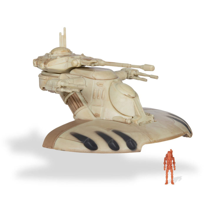 Star Wars Micro Galaxy Squadron AAT Battle Tank - 5-Inch Starfighter Class Vehicle with 1-Inch Battle Droid Micro Figure Accessory Tank Top