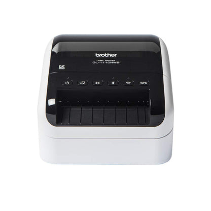 Brother QL-1110NWBc Label Printer | Shipping Labeller | Wireless/USB 2.0 | Desktop | Wide Format 4 Inch Labels | UK Plug
