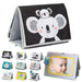 Taf Toys Koala Infant Tummy Time Soft Double Sided Activity Book. Fabric Cloth Black & White Baby Book with Baby Safe Mirror Toy & Teether. Sensory Crinkling Book. For Newborn Boys & Girls 0 months +