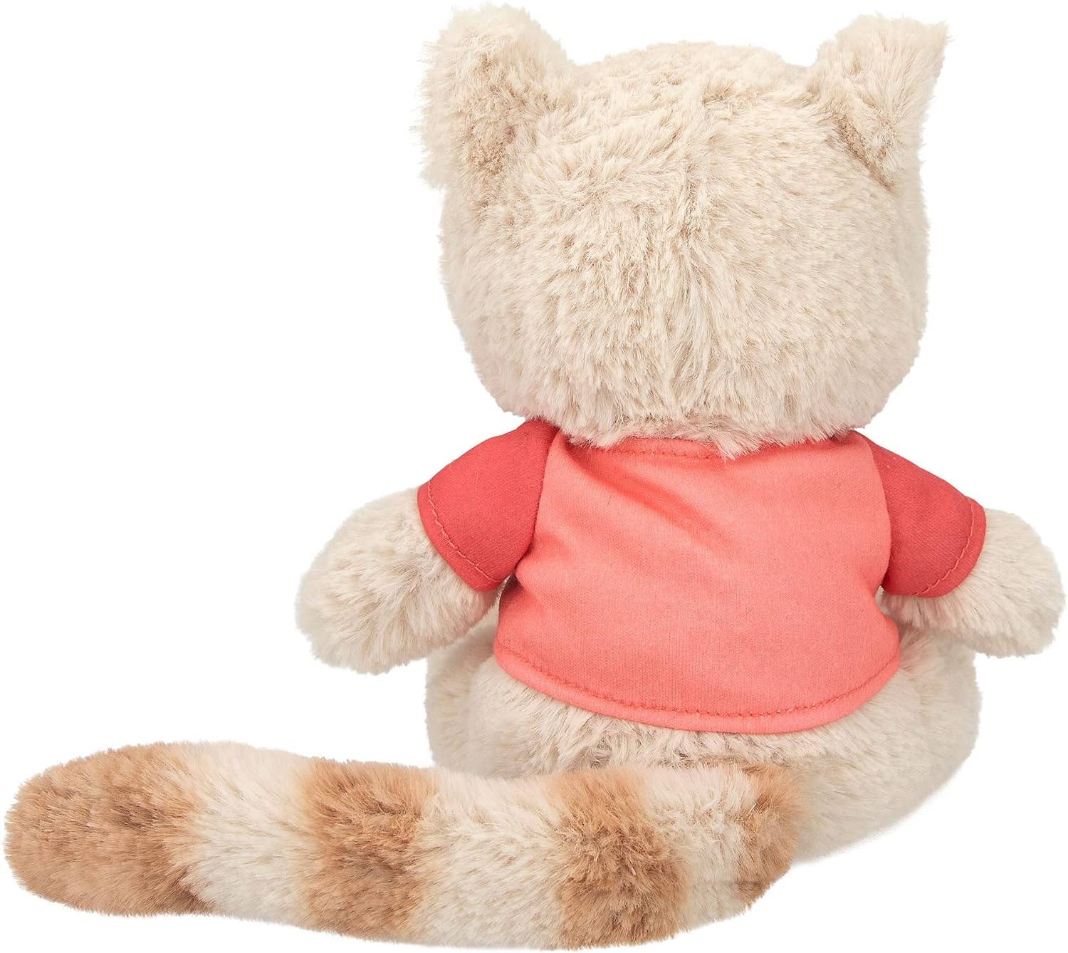 Depesche TOPModel Cutie Star 12358 Cuddly Toy Cat Ginger with Super Soft Fur, Approx. 18 cm Plush Toy with Dark Button Eyes and T-Shirt