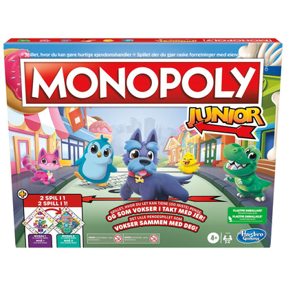 Hasbro Gaming - Monopoly Junior 2 games in 1 (F8562189) (DK/NO)