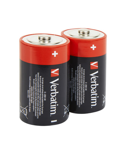 Verbatim 49923 D Alkaline Batteries (Pack of 2