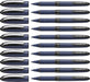 Schneider One Business Rollerball Pen, 0.6 mm Ultra-Smooth Tip, Blue Barrel, Black Ink, Box of 10 Pens (183001