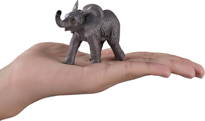 MOJO – African Adventure Starter Set with Lion, Chimpanzee, Zebra Foal and Baby Elephant | Hand-Painted Toy Figures | Wildlife Collection (African Adventure Starter Set