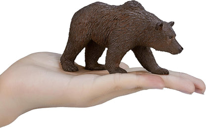 MOJO – Woodland Wonderland Starter Set with Iberian Lynx, Grizzly Bear, White Tailed Deer Buck and Standing Wolf | Hand-Painted Toy Figure | Woodland Collection