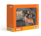MOJO – Woodland Wonderland Starter Set with Iberian Lynx, Grizzly Bear, White Tailed Deer Buck and Standing Wolf | Hand-Painted Toy Figure | Woodland Collection