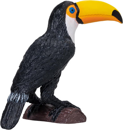 MOJO Toucan Bird Wildlife Animal Avian Model Toy Figure for Play and Collection
