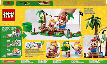 LEGO Super Mario Dixie Kong's Jungle Jam Expansion Set with Dixie Kong and Squawks the Parrot Figures, Buildable Toy to Combine with Starter Course 71421
