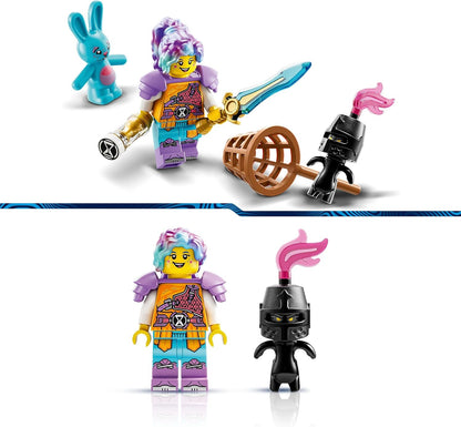 LEGO DREAMZzz Izzie and Bunchu the Bunny Set, Buildable Toy Rabbit Figure with Roller Skates, Build in 2 Ways for Imaginative Play Based on the TV Show, Animal Toys for Kids, Boys, Girls Aged 7+ 71453