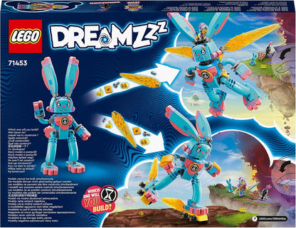 LEGO DREAMZzz Izzie and Bunchu the Bunny Set, Buildable Toy Rabbit Figure with Roller Skates, Build in 2 Ways for Imaginative Play Based on the TV Show, Animal Toys for Kids, Boys, Girls Aged 7+ 71453