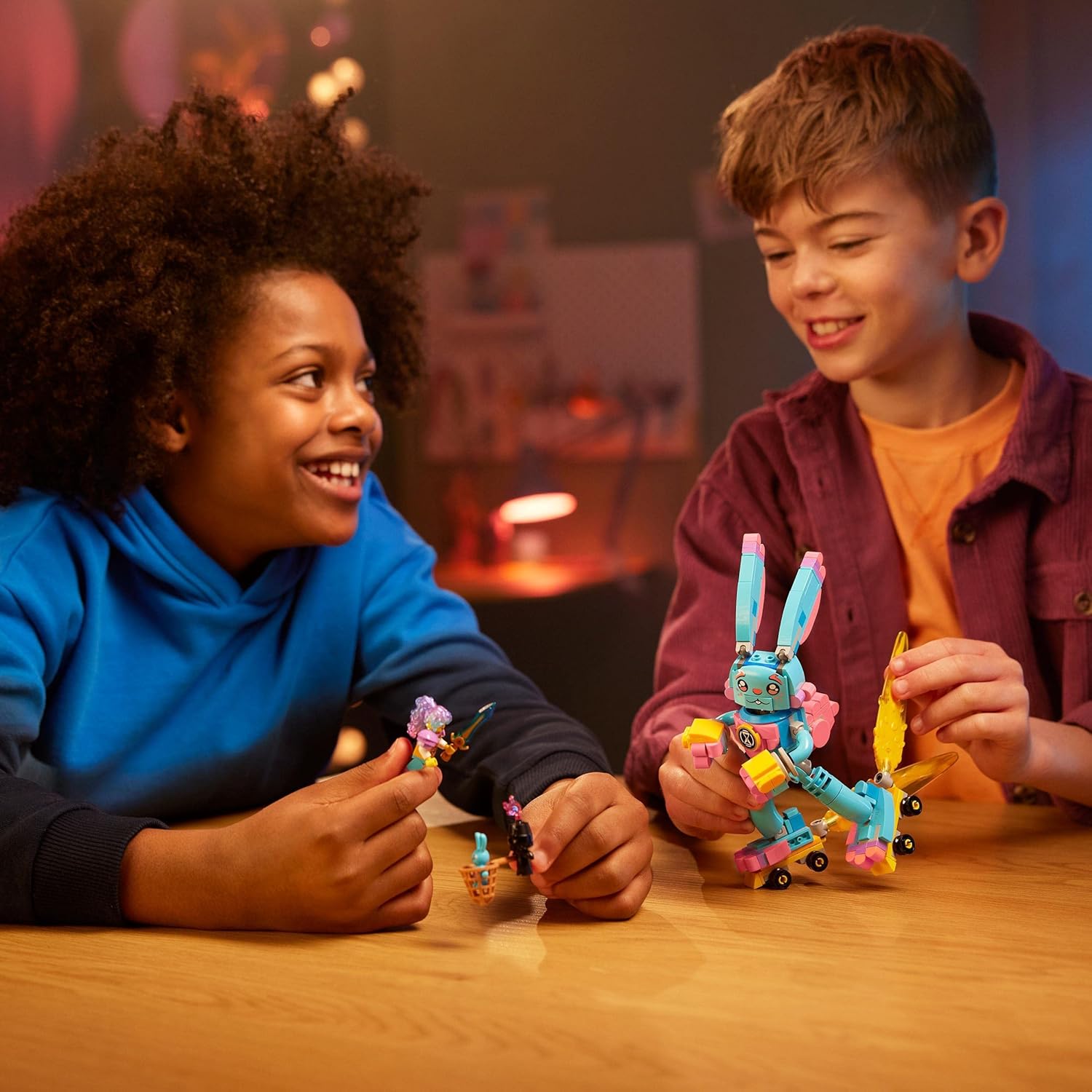 LEGO DREAMZzz Izzie and Bunchu the Bunny Set, Buildable Toy Rabbit Figure with Roller Skates, Build in 2 Ways for Imaginative Play Based on the TV Show, Animal Toys for Kids, Boys, Girls Aged 7+ 71453