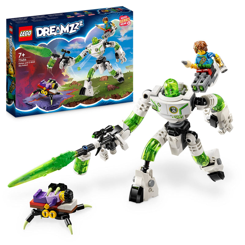 LEGO DREAMZzz Mateo and Z-Blob the Robot Toy Set with Robot Figure plus Jayden & Mateo Minifigures, Imaginative Dream Adventure Play Based on the TV Show, Toys for Kids Aged 7+ 71454