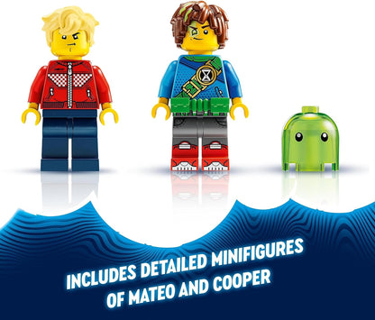 LEGO DREAMZzz 2-in-1 Der Albwärter, Monster-Figuren Set, verwandle Z-Blob in EIN Miniflugzeug oder Hoverbike, enthält 2 Minifiguren aus der TV-Show, Spielzeug für Kinder ab 7 Jahren 71455
