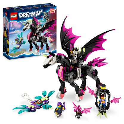 LEGO DREAMZzz 2 en 1 Caballo Volador Pegaso de Juguete para Construir de 2 Maneras Diferentes, Incluye Minifiguras de Zoey, Nova y el Rey de Las Pesadillas de la Serie de TV 71457