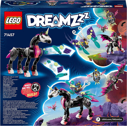 LEGO DREAMZzz 2 en 1 Caballo Volador Pegaso de Juguete para Construir de 2 Maneras Diferentes, Incluye Minifiguras de Zoey, Nova y el Rey de Las Pesadillas de la Serie de TV 71457