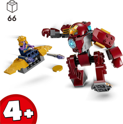 LEGO Marvel Iron Man Hulkbuster vs. Thanos Playset for Kids Aged 4 Plus, Super Hero Action Based on Avengers: Infinity War, with Buildable Action Figure, Toy Plane and 2 Minifigures 76263