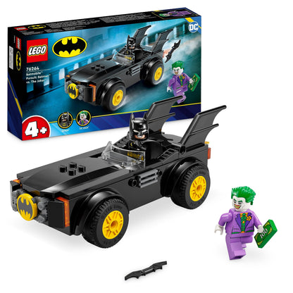 LEGO DC Batmobile Pursuit: Batman vs. The Joker Toy Car Playset, Super Hero Starter Set with 2 Minifigures, Toys for Preschool Kids, Boys, Girls Aged 4 Plus Years Old, Quick and Fun Build 76264 TOY_BLOCK