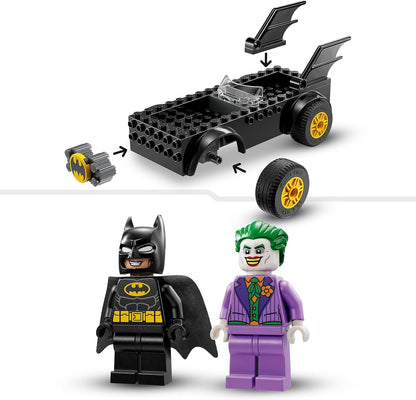 LEGO DC Batmobile Pursuit: Batman vs. The Joker Toy Car Playset, Super Hero Starter Set with 2 Minifigures, Toys for Preschool Kids, Boys, Girls Aged 4 Plus Years Old, Quick and Fun Build 76264 TOY_BLOCK