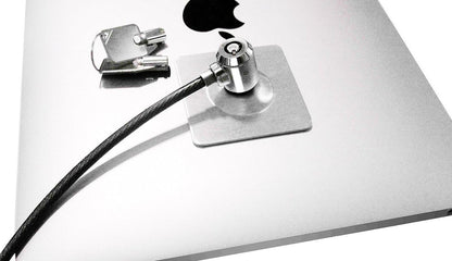 Hamlet xnbtlock20 K Steel Security Cable with Key and 3 M Adhesive Plate for Tablet PC, Monitor and MacBook