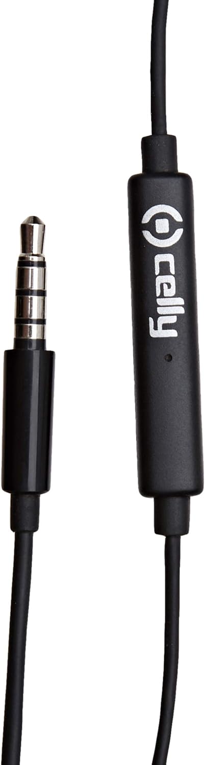 Celly-Stereo Headphones 3.5mm RC Black