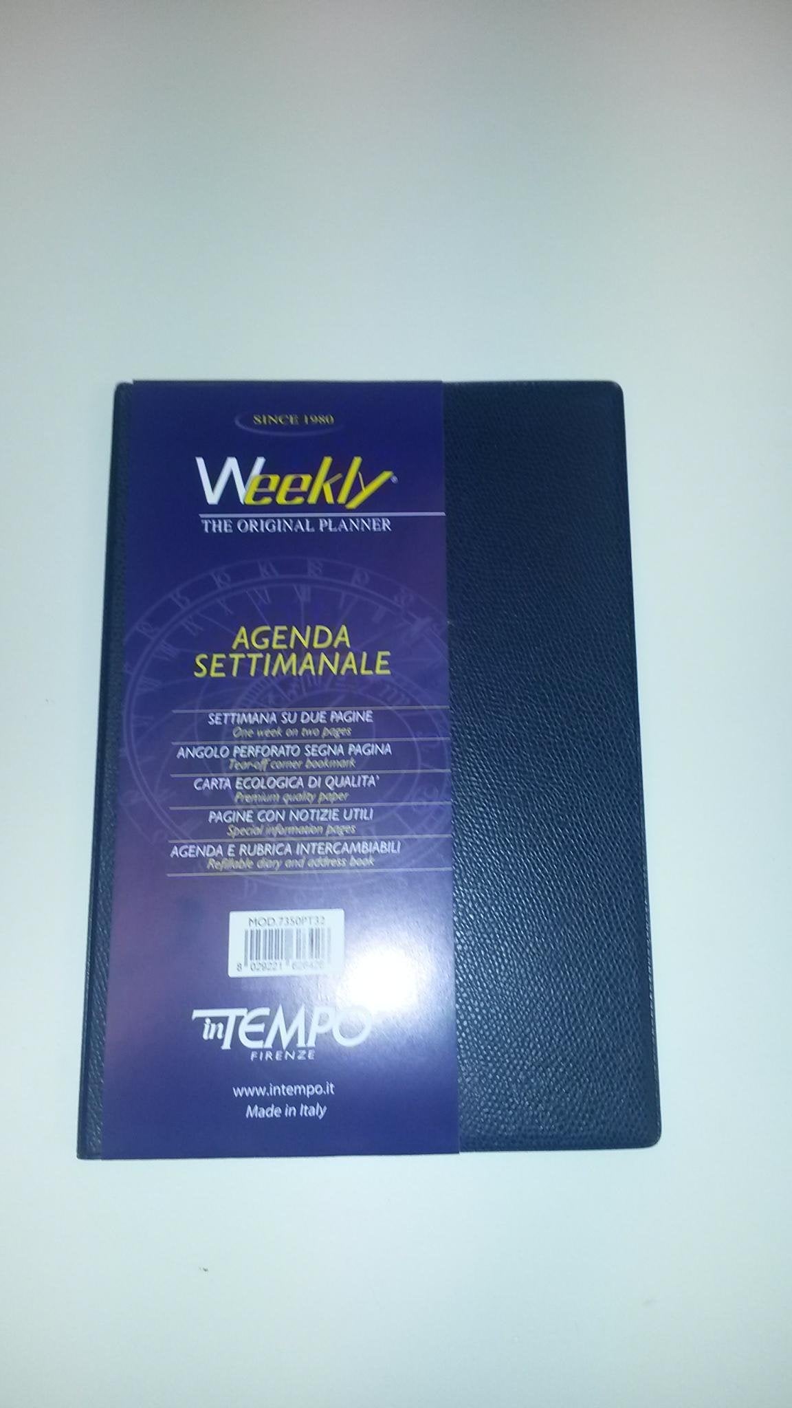 Weekly Planner Weekly F. to 15 x 21 cm Blue Cover