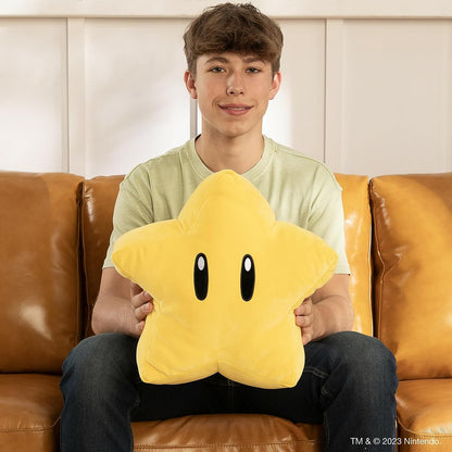 Club Mocchi Mocchi- Super Mario Plush - Super Star Plushie - Squishy Collectible Mario Toys and Plushies