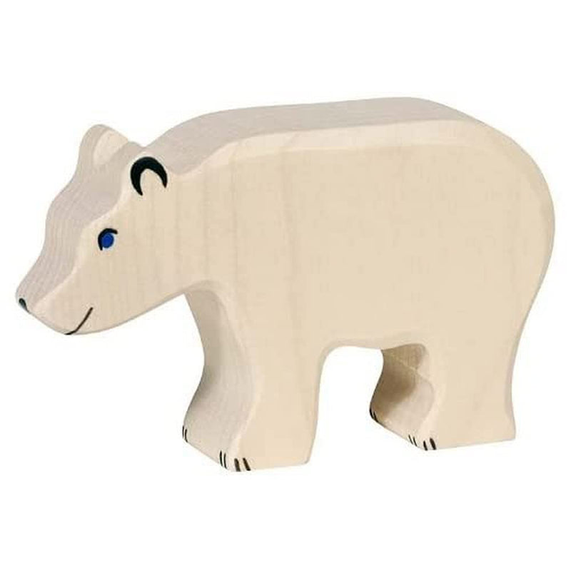 Holtztiger HT80207 Polar Bear, Feeding, Assorted Colours
