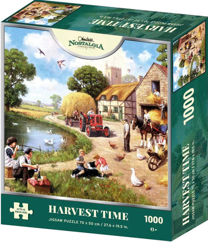 Kevin Walsh K33007 Nostalgia Harvest Time 1000 Piece Jigsaw Puzzle, Multicoloured, 70 x 50 cm