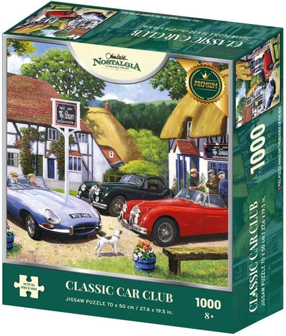 Kevin Walsh Nostalgia Collection Classic Car Club 1000 Piece Jigsaw Puzzle