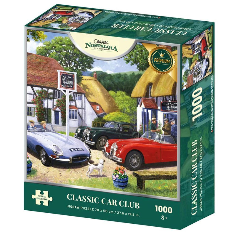 Kevin Walsh Nostalgia Collection Classic Car Club 1000 Piece Jigsaw Puzzle