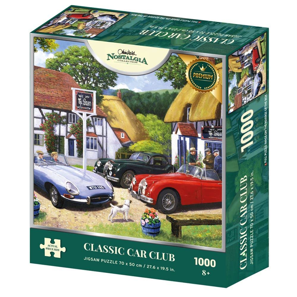 Kevin Walsh Nostalgia Collection Classic Car Club 1000 Piece Jigsaw Puzzle