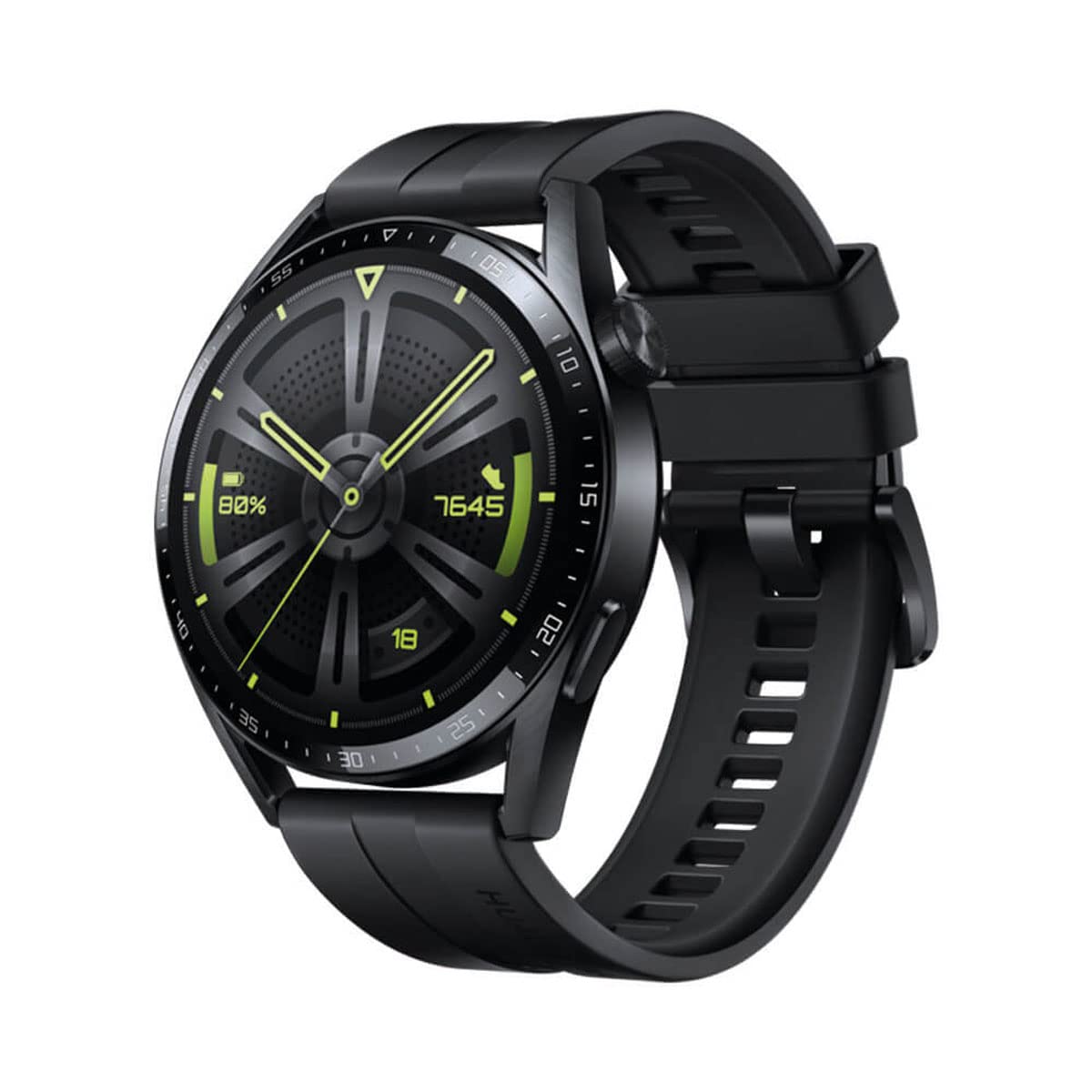 HUAWEI WATCH GT 3 smartwatch, long-lasting battery life, all-day SpO2 monitoring, personal AI running coach, accurate heart rate monitoring, 100+ training modes, Bluetooth calling, Black, 46mm