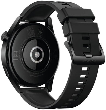 HUAWEI WATCH GT 3 smartwatch, long-lasting battery life, all-day SpO2 monitoring, personal AI running coach, accurate heart rate monitoring, 100+ training modes, Bluetooth calling, Black, 46mm