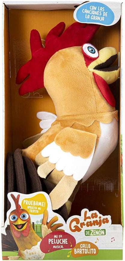 La Granja De Zenón DX Musical Cockerel Bartolito Plush Toy